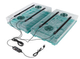 Plant Starter Tray Propagator Plant Greenhouse Grow Kit with 4 Tube Grow Light USB Connector Plant V1294-YM0901-3111250028711
