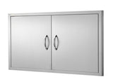 BBQ Access Door, 915x610 mm Double Outdoor Kitchen Door, Stainless Steel Flush Mount Door, Wall V952-SMMBSCJMYS36WMLACV0