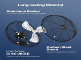 615mm Industrial Wall Mount Fan 3 Speed 4650 CFM for Garage Greenhouse V952-GYBGSFS1JT20T4EE6001V3