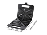 Triangle Waffle Maker with Handle - Portable Nonstick Waffle Iron for Home & Restaurant V1263-JX-4468