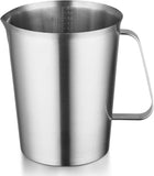 Stainless Steel Measuring Jug - 304 Stainless Steel - with Handle Spout - Metal Pitcher with oz V1259-DP01-BO-90