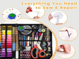 295PCS All-in-One Sewing Kit, Includes 50-Color Threads Upgraded Stainless Steel Scissors 40 V1232-FRXTZ-001