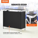Folding Portable Bar Table, Tradeshow Podium Table for Indoor, Outdoor, Party, Picnic, Exhibition, V952-LSZST20ZDSZJN1VEHV0