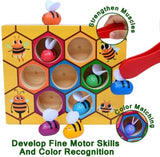 Wooden Bee Toddler Fine Motor Skill Toy - V178-12748