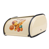 Bread Box Exquisite Elegant Drum Type Metal Bread Storage Bin for Bread Cake Doughnut Biscuit Food V1294-YM0901-3118240122412