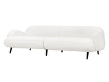 Levede Cloud Sofa 3 Seater Sherpa Fleece White SF1008-BG
