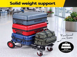Giantz Foldable Hand Trolley Collapsible Transport Cart 180kg Load Black PT-180-BK