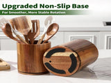 1 Piece Wooden Cutlery Holder 360 Degree Rotating Holds 10 to 15 Pieces, 15 cm V1237-ZY-818-245