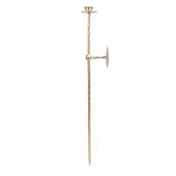 Wall Mount Candle Holder European Style Metal Spiral Candlestick Holder for Porch Bedroom Dining V1294-YM0901-3115250004611