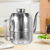 Stainless Steel Oil Container Plated Silver for Kitchen Wear-Resistant and Smooth Surface V1370-AZ4-20969