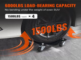 Car Dolly Wheel Tire Dolly 4 PCS Heavy Duty Skate Auto Repair Dolly 6000LB V952-ZHSKU00000000000021