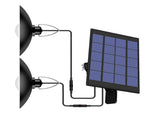 Solar Powered Pendants Light with Adjustable Panel Auto ON/OFF Lighting Sensor IP65 Water-resistant V1294-YM0901-L4166WW-2