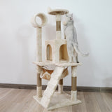 Furtastic 135cm Cat Tree Scratching Post - Beige CAT-EJT-363-BGE