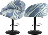 2 Pack Bar Stool Slipcovers Stretch Swivel Chair Covers with Back for Counter Armchairs Kitchen V1189-LC-RY-00166