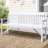 Gardeon 5FT Outdoor Garden Bench Wooden 3 Seat Chair Patio Furniture White ODF-BENCH-5FT-WH