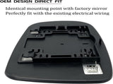 Passenger Right Side Heated Mirror Glass Replacement for 2011-2021 Chrysler 200 300, Dodge Charger V1189-LC-AMZ-00196