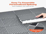 Interlocking Drainage Mat, 41.5 x 41.5 cm Modular Interlocking Cushion, 24 Pcs Splicing Drainage V952-CKPSD157157IYIV1HV0