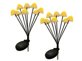 2Pcs Solar Mushroom Light - 8pcs Warm White V1263-JX-927