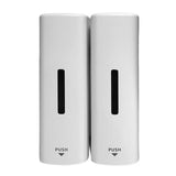 Shower Soap Dispenser 350ml 2 Chamber Leakproof Wall Mount Manual Shampoo and Conditioner Dispenser V1294-YM0901-3112250034411