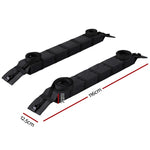 Universal Soft Car Roof Rack 116cm Kayak Luggage Carrier Adjustable Strap Black CAR-RFBAR-FOAM-112-BK