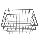 Black No Drill Pegboard Organizer Basket Heavy Duty Wire Storage for Garage Workshop V1369-AZ3-W-14410