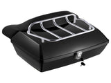 Motorcycle Top Case, Universal Durable PP Material Motorbike Tail Box with Reflective Panel, 48L V952-MTCSLDXHS48LY0GRXV0