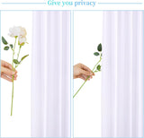 10x10 White Backdrop Curtain for Parties Wedding Wrinkle Free White Photo Curtains Backdrop Drapes V1258-DP02-C-1238