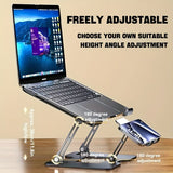 Black Desktop Computer Stand Phone Stand 2-In-1 Stand Ergonomic Stand Posture V1106-903-55608