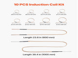 10Pcs Magnetic Induction Heater Coil, Inductor Heat Accessories, Mini Heater Coil Kit with V952-CGYJRQXQTJ10HY9QI001V0
