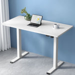 Artiss Standing Desk Motorised Sit Stand Desks White 120CM HASD-114G-WHDF-WHDB-120