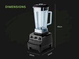 POLYCOOL 2L Commercial Blender Mixer Food Processor Smoothie Ice Crush Black V219-COKBLNPLYBA20B