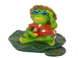 Floating Frog Statue Cute Resin Frog Sculpture Garden Ornament for Outdoor Pond Decoration V1294-YM0523-3111210410611