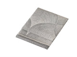 Grey Luxurious Paisley Jacquard Throw Blanket - Soft Wool Blend with Tassels, 120x150cm, Lightweight V888-ELOSUNG27671