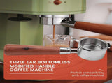 51mm Bottomless Portafilter 3 Ears for Espresso Machines EC0680 and EC0685 with 1 Cup Filter Basket V1192-AZ-W-17883