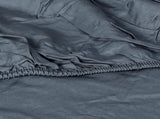 Dreamz 4pcs King Size 100% Bamboo Bed Sheet Set in Charcoal Colour BED1016-K-CH
