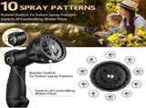 75 FT Garden Hose 2025 Upgarded Expandable Garden Hose w/10 Pattern Spray Nozzle, 650psi Pure V1259-DP01-A-4155