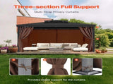 Gazebo Outdoor, Fit Most 2840 x 2840 x 2110 mm Gazebos, 4-Panel Sidewall Gazebo Privacy V952-SMLTCL10FT10KOIO4V0