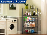 CARLA HOME 4-Tier Adjustable Metal Storage Shelves Wire Rack Organizer for Kitchen, Pantry, Bathroom V178-36203