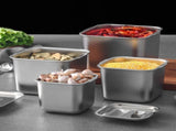 QZS Condiment Container,6.3x4.7" Stainless Steel Dipping Sauce Dish for Home,Stainless Steel V1189-WXFWAL-20260319-00386