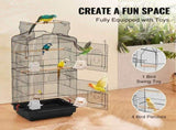 Bird Flight Cage 39 in Hanging Metal Parakeet Cage for Cockatiels Parrot V952-ZMSDXNLL18W1NRKCNV0