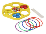 Ring Throw Pool Game Toy EVA Floating Foam with Balls for Kids Adults Water Sports Outdoor Party V1294-YM0703-3111230073111