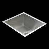 510x450mm Handmade Stainless Steel Undermount / Topmount Kitchen Laundry Sink with Waste V63-819503