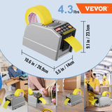 Automatic Tape Dispenser, Self-Adhesive Electric Tape Cutter, 25 W Packaging Machine, Tape Cutter, V952-TYJDDDK60MMZYWC8CV3