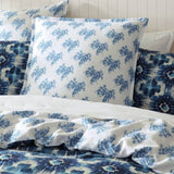 Logan and Mason 250TC Woolamai Blue Cotton Sateen Quilt Cover Set Queen V442-LED-QUILTCS-WOOLAMAI-BLUE-QS