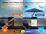 2PCS Car Phone Umbrella for Sun Dual Magnetic Cellphone Sunshade Shield V1258-DP01-I-00091