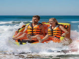 Towable Tube for Boating, 1-2 Riders Inflatable Towable Tubes with Deck Seats and Backrest, 340 lbs V952-CQTLSFDX2R00U07GEV0
