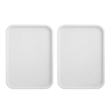 2pcs Food Tray Multifunctional Thickened Slip Resistance Chinese Fast Food Serving Tray for Dining V1294-YM0523-3118220042814