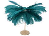 G4 Ostrich Feather Table Lamp Night Light Bedside Light Decoration Lamp for Bedroom Wedding RoomDark V1294-YM0901-3119210093319