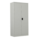 Two-Door Metal Cabinet Shelf Storage for Home Office Gym V63-844331