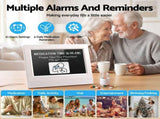 Artiss 7" Smart Digital Clock Calendar HD IPS Touchscreen Weather Photo Frame DDC-7INCH-WIFI-WH